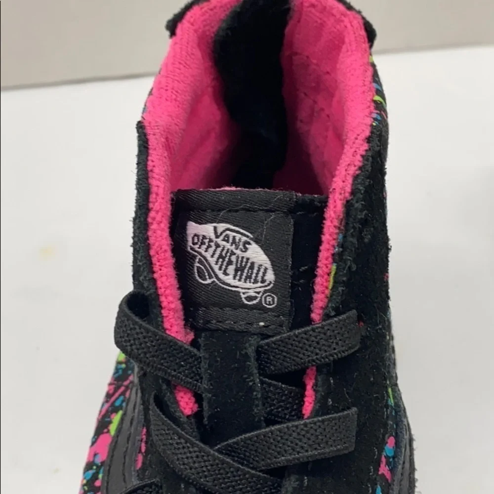 Vans 10 Toddler high-top sneakers black splashed - Picture 10 of 10